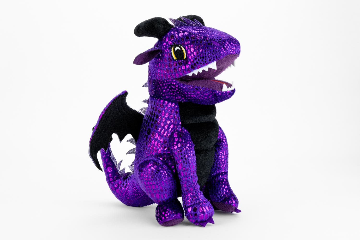 ト*ト様 あみぐるみ　ドラゴン　黒×紫 Purple Dragon Plush Dice Bag – FanRoll