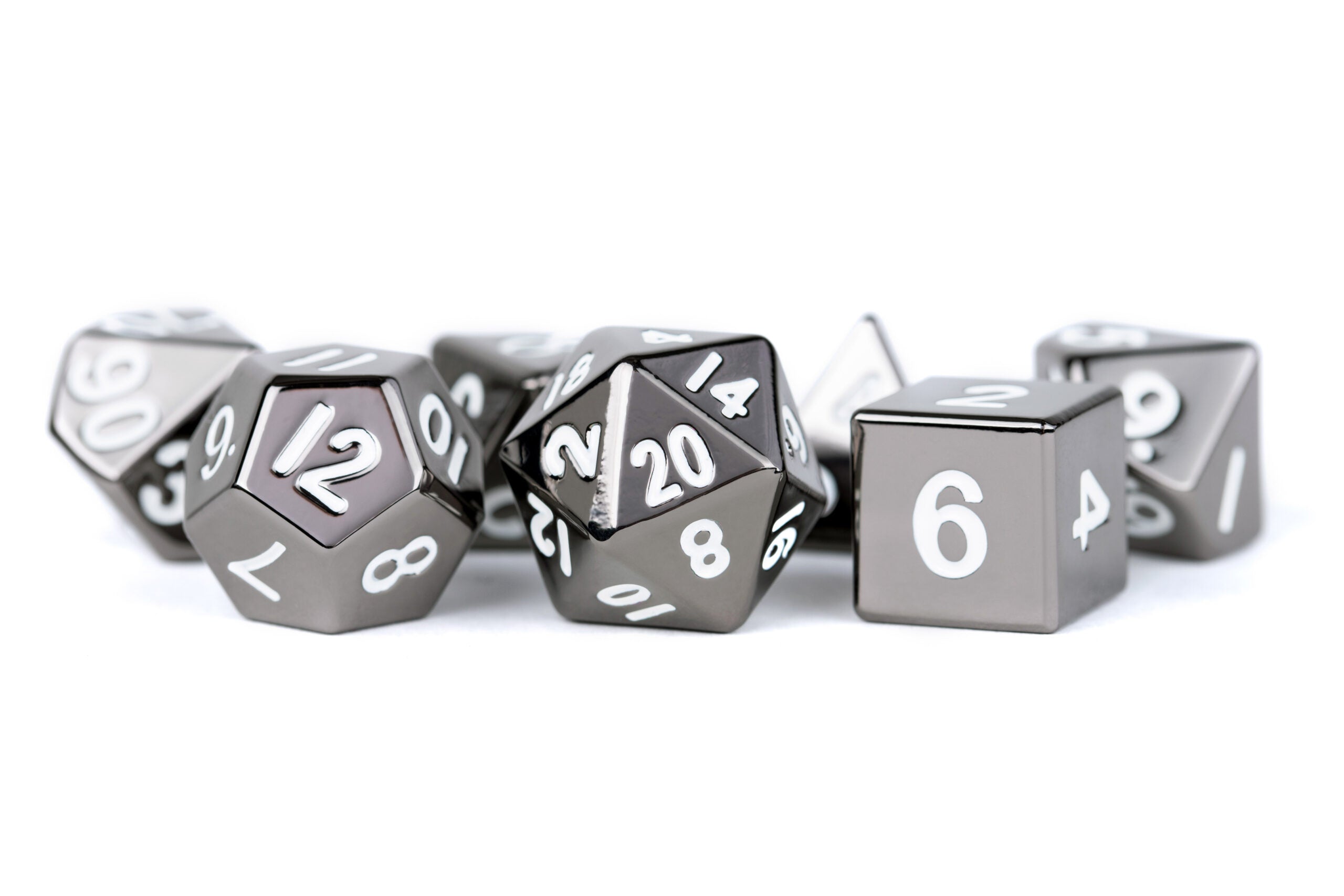 Sterling Gray 16mm Polyhedral Dice Set