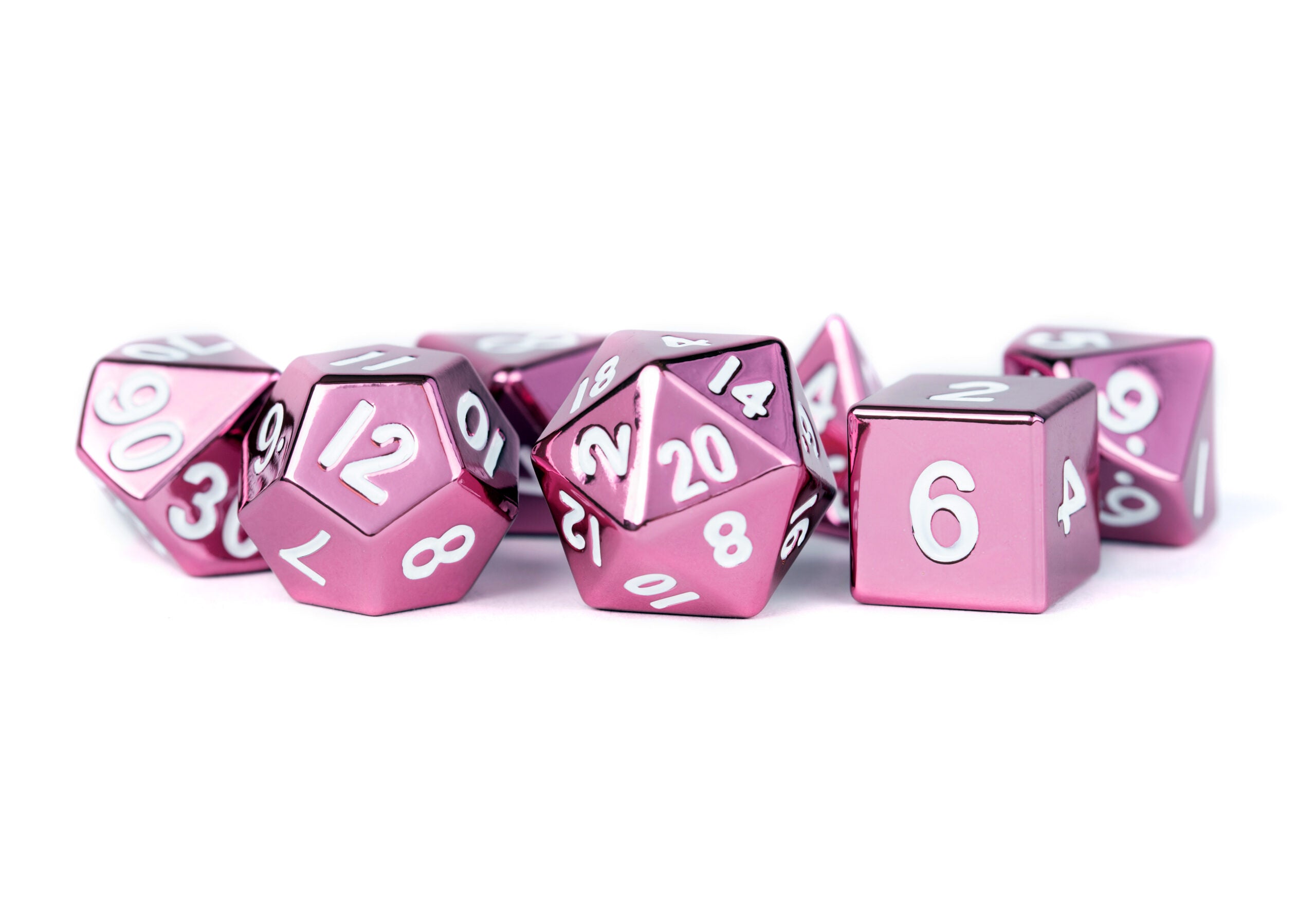 Pink 16mm Polyhedral Dice Set