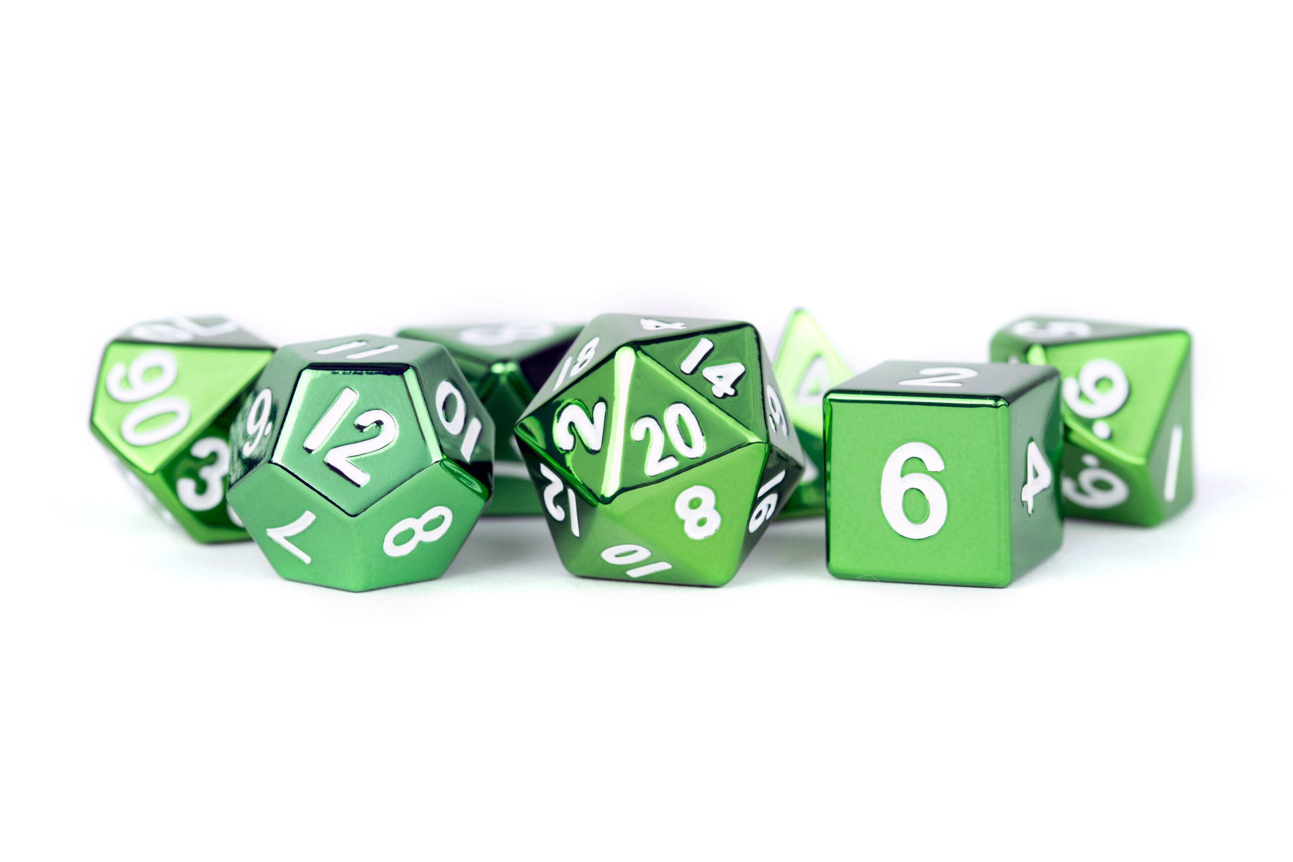 Green 16mm Polyhedral Dice Set