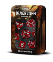 Dragon Storm Silicone Dice Set: Red Dragon Scales