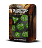 Dragon Storm Silicone Dice Set: Green Dragon Scales
