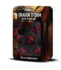 Dragon Storm Silicone Dice Set: Black Dragon Scales