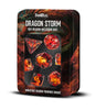 Dragon Storm Inclusion Resin Dice Set: Red Dragon