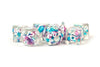 pearl purple teal white