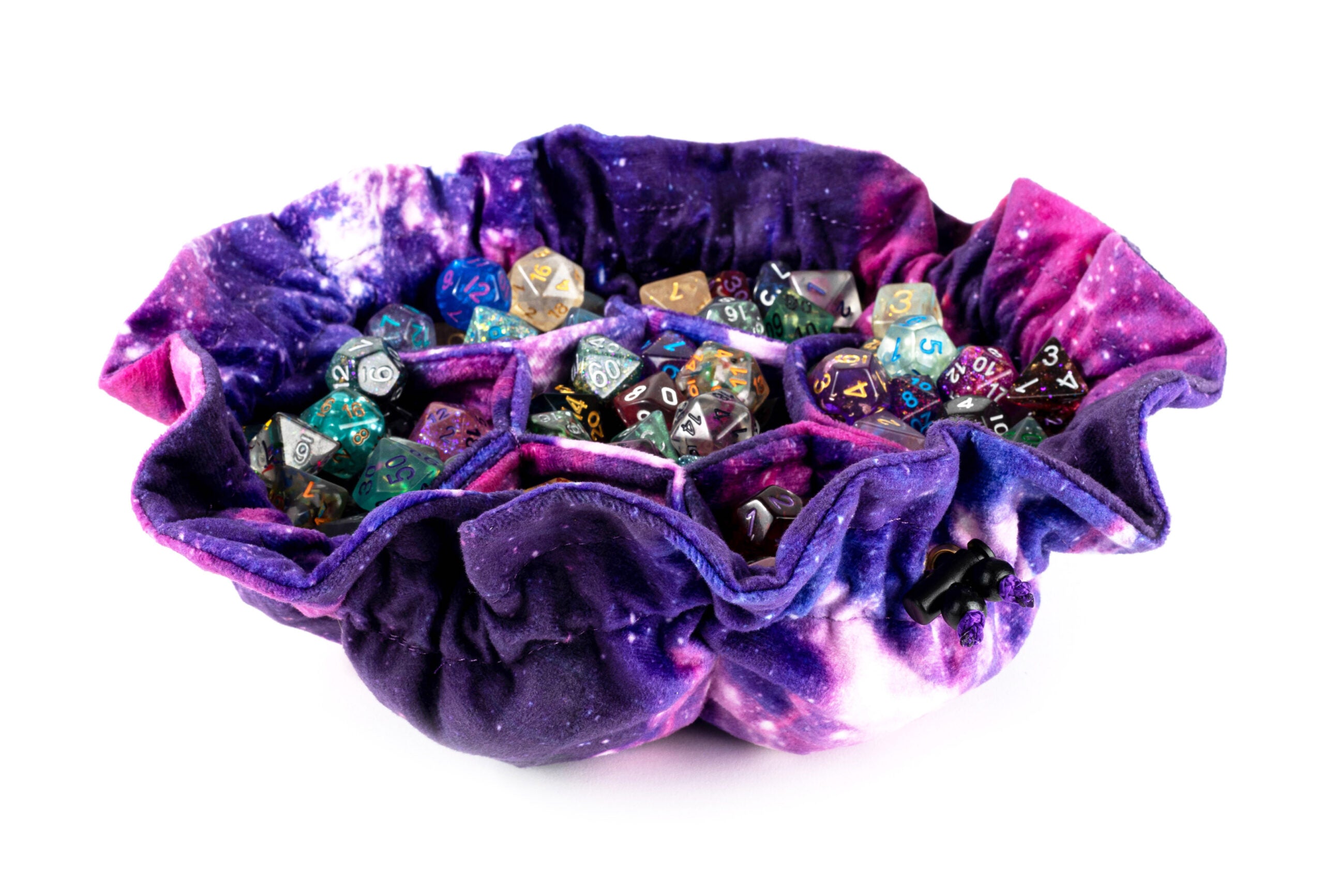 velvet nebula compartment dice bag