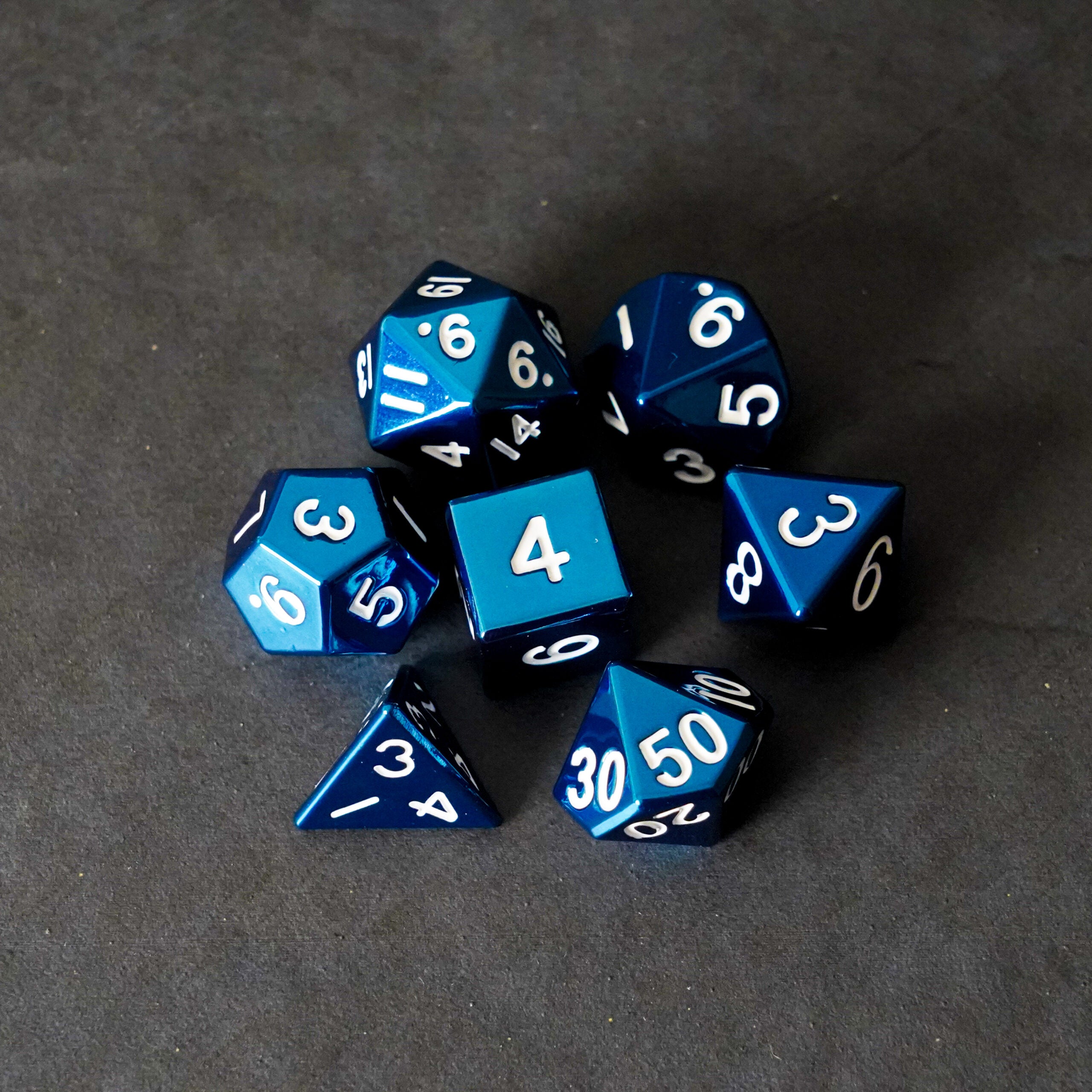 Blue 16mm Polyhedral Dice Set