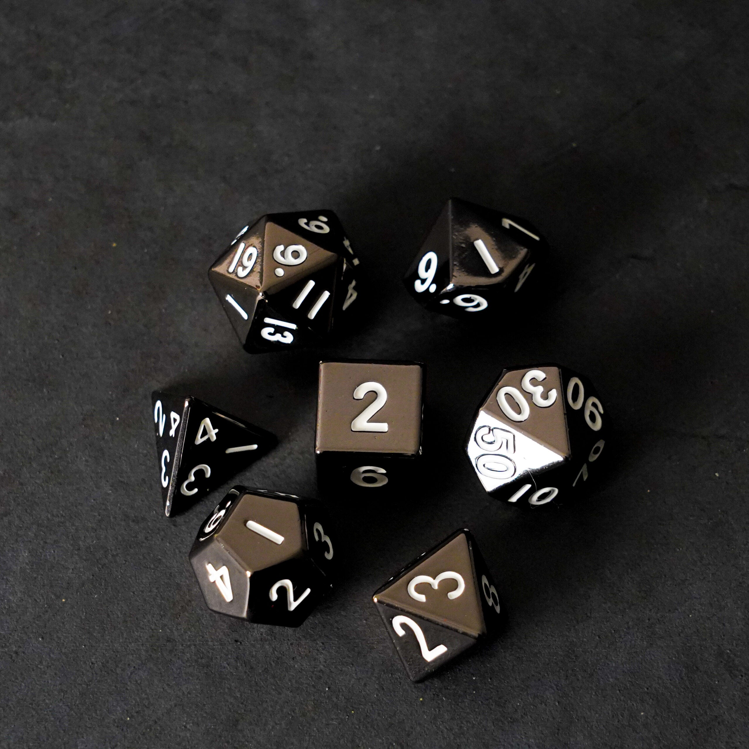 Sterling Gray 16mm Polyhedral Dice Set
