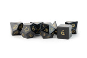 Engraved Black Obsidian with gold numbers
