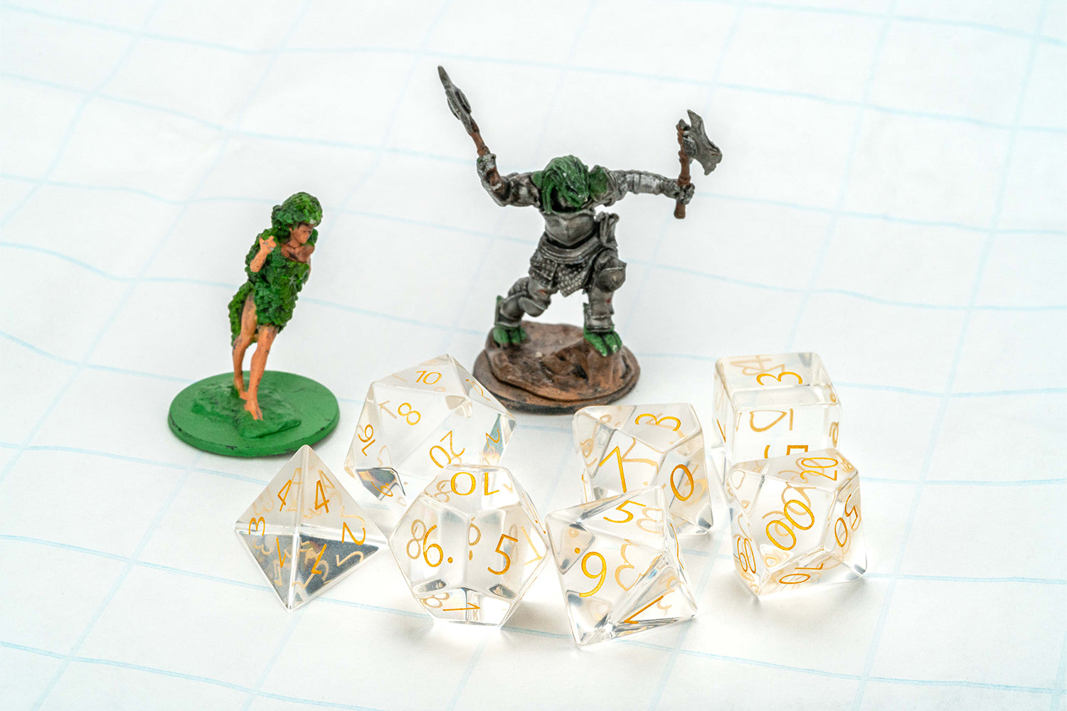 Zircon Glass Birthstone Dice: April- Diamond