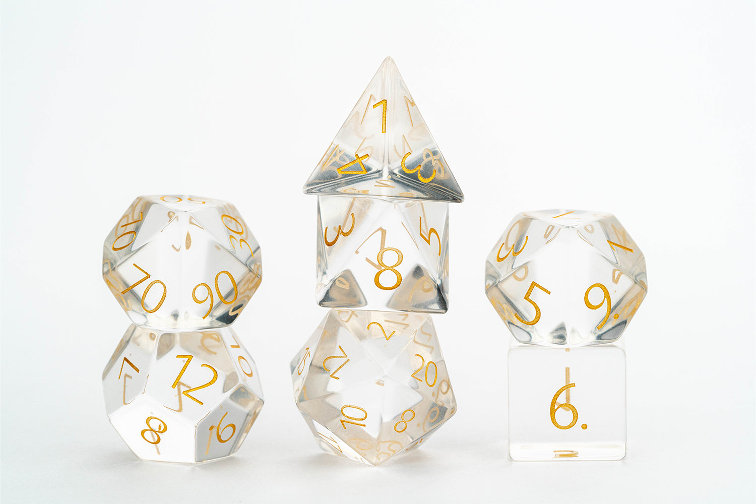 Zircon Glass Birthstone Dice: April- Diamond