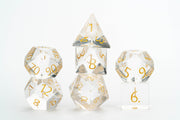 Zircon Glass Birthstone Dice: April- Diamond
