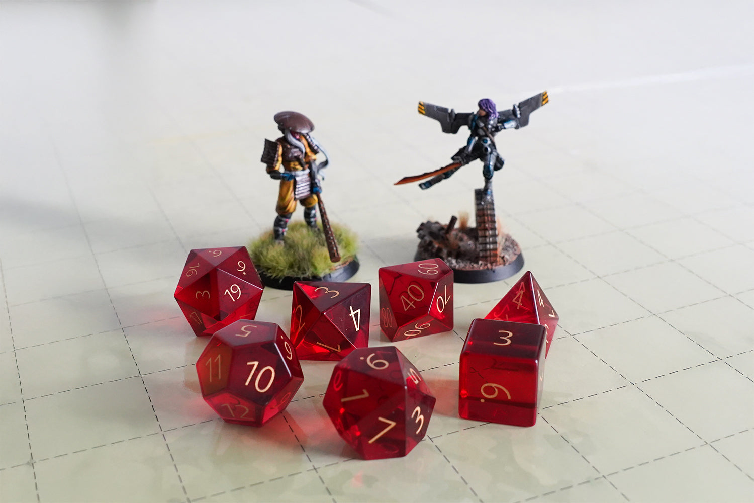 Zircon Glass Birthstone Dice: July- Ruby