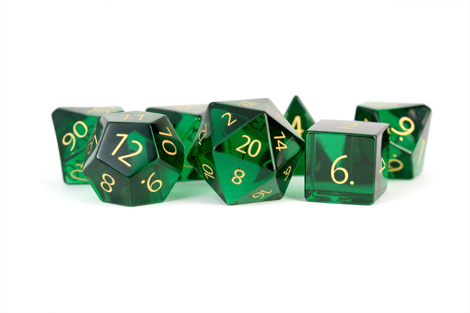 Zircon Glass Birthstone Dice: May- Emerald
