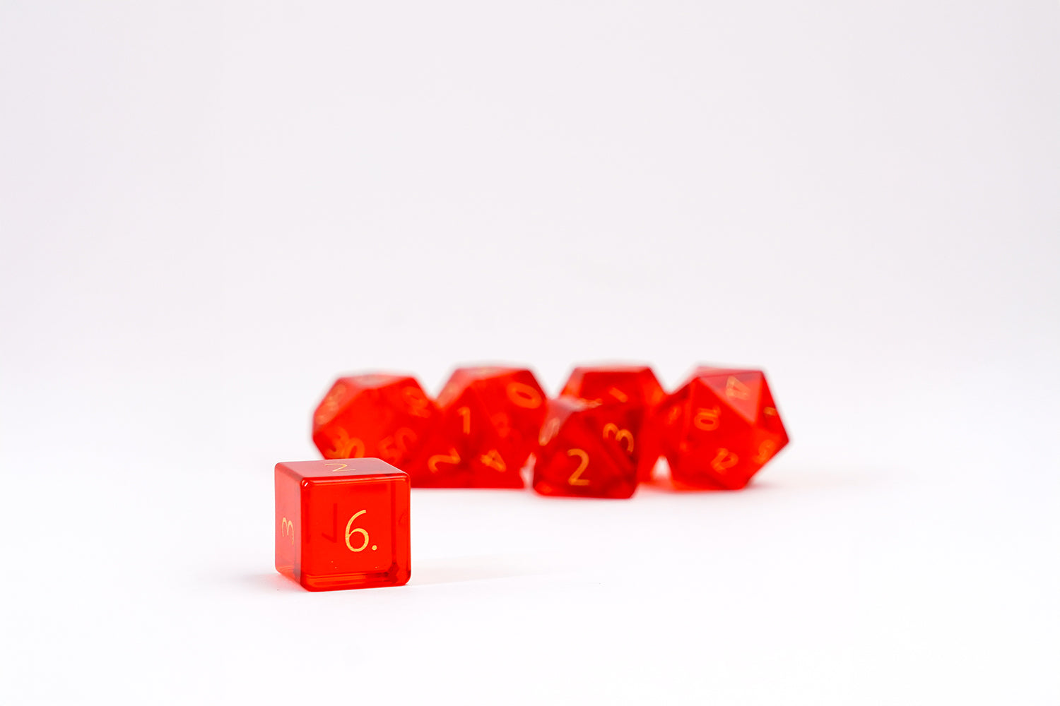 Zircon Glass Birthstone Dice: November- Citrine