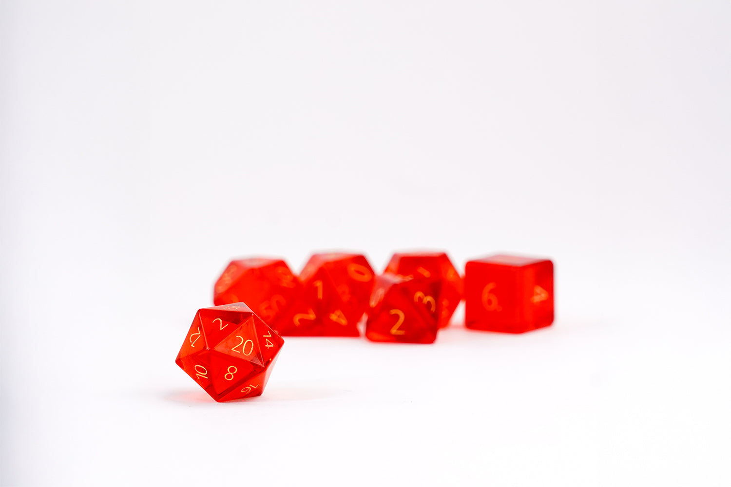 Zircon Glass Birthstone Dice: November- Citrine