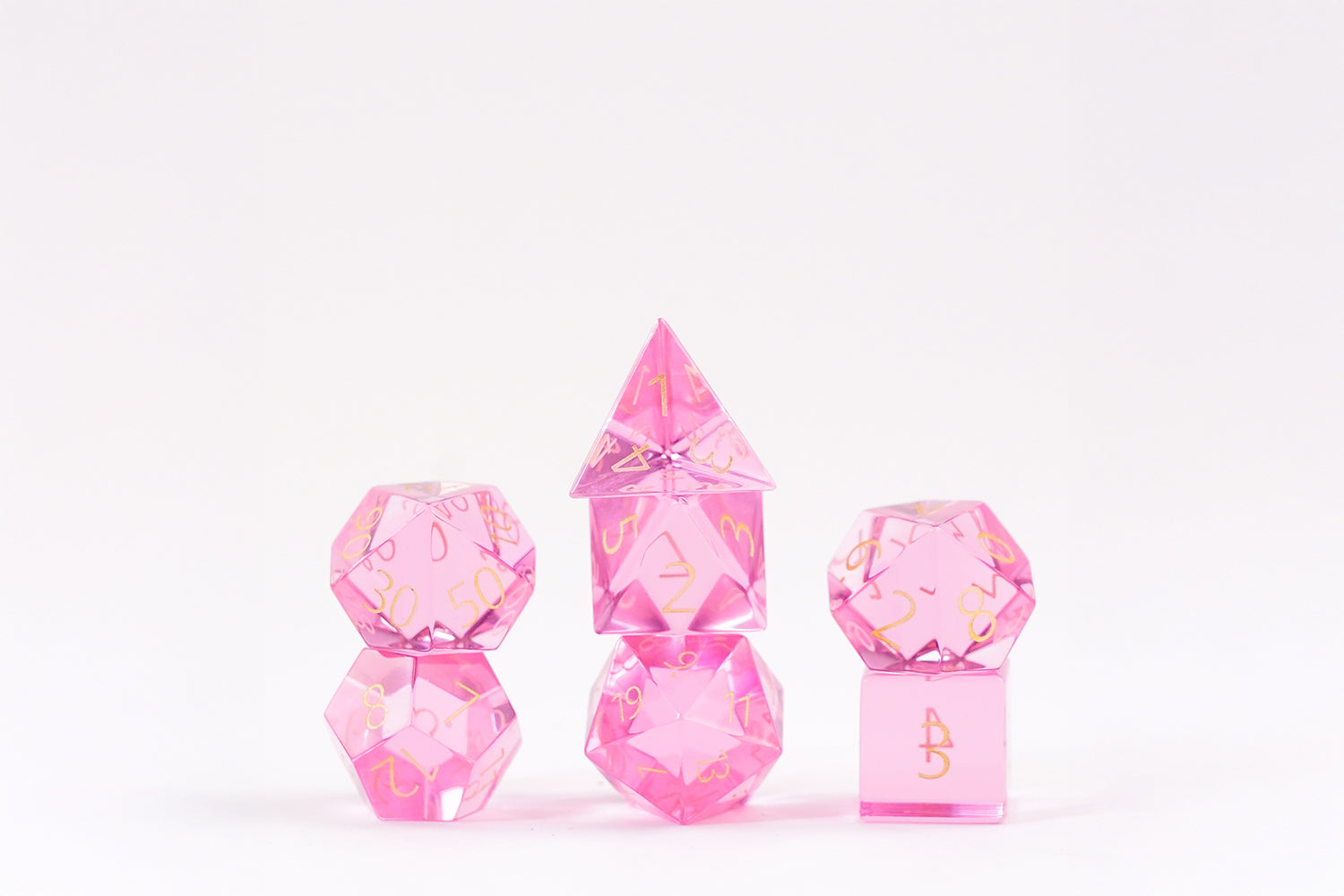 Zircon Glass Birthstone Dice: October- Tourmaline