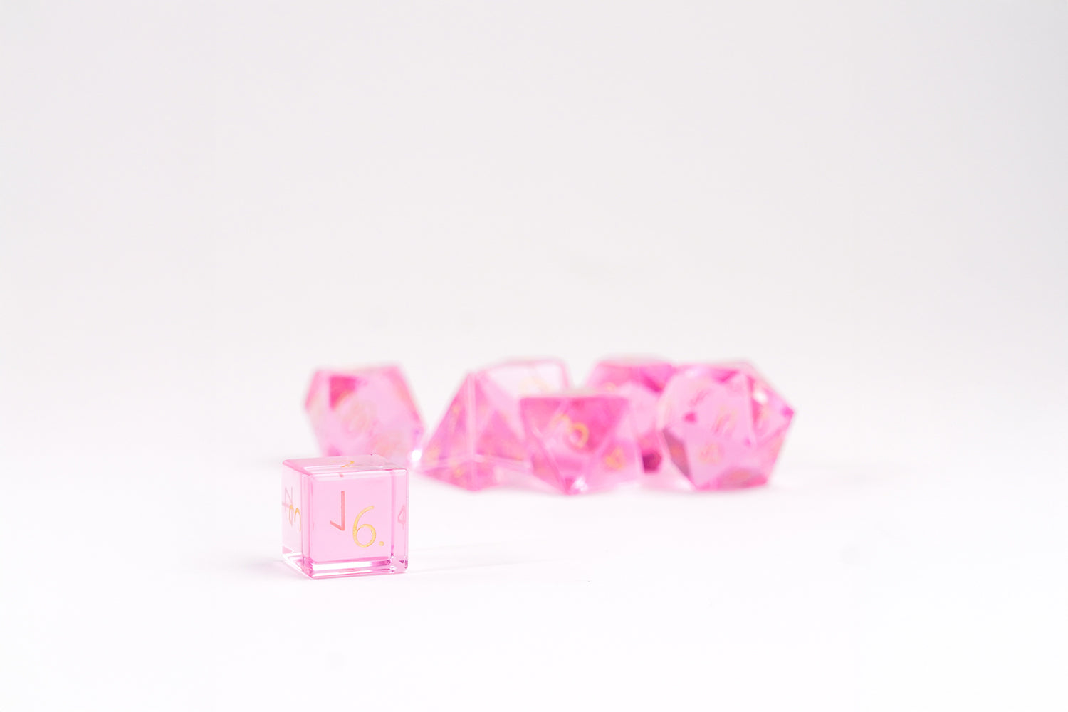 Zircon Glass Birthstone Dice: October- Tourmaline