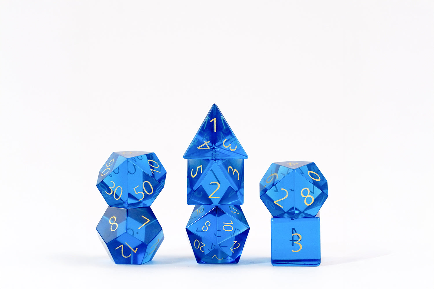 Zircon Glass Birthstone Dice: September- Sapphire