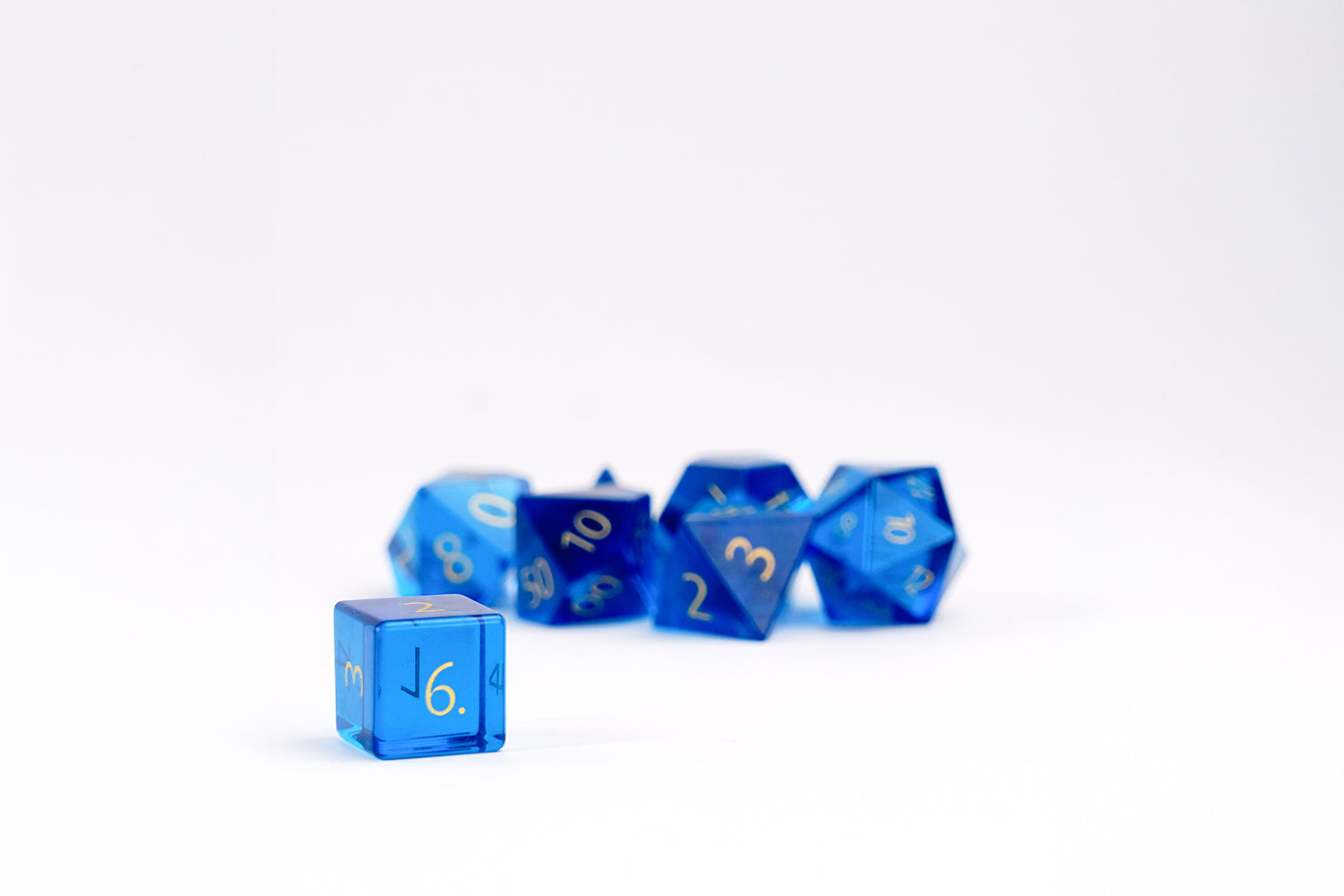 Zircon Glass Birthstone Dice: September- Sapphire
