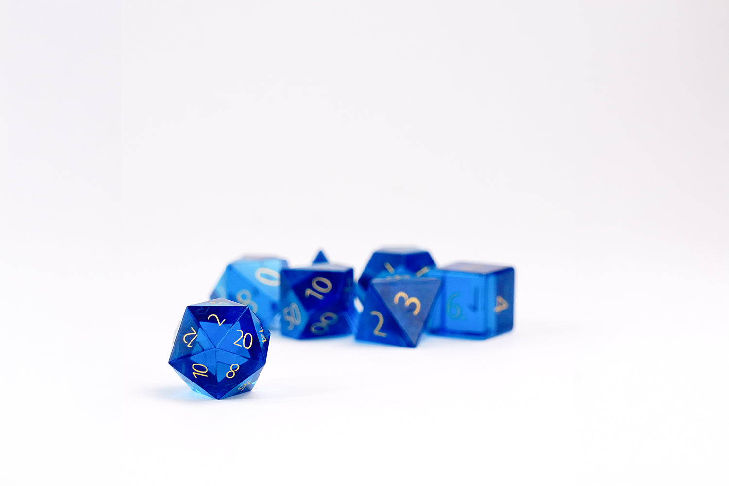 Zircon Glass Birthstone Dice: September- Sapphire