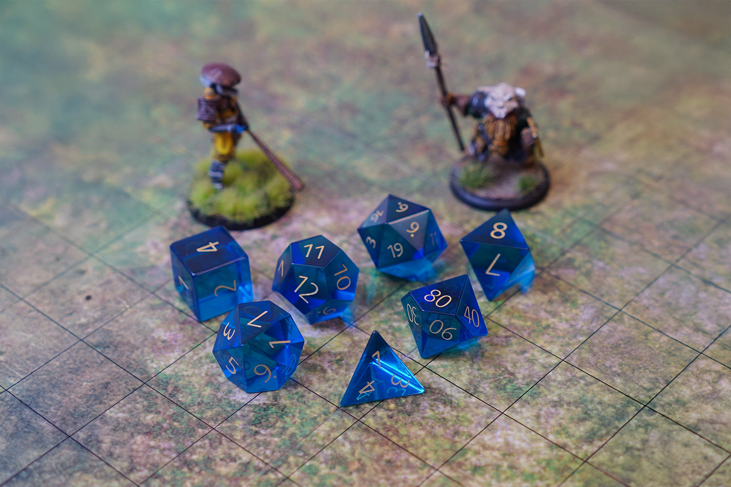Zircon Glass Birthstone Dice: September- Sapphire