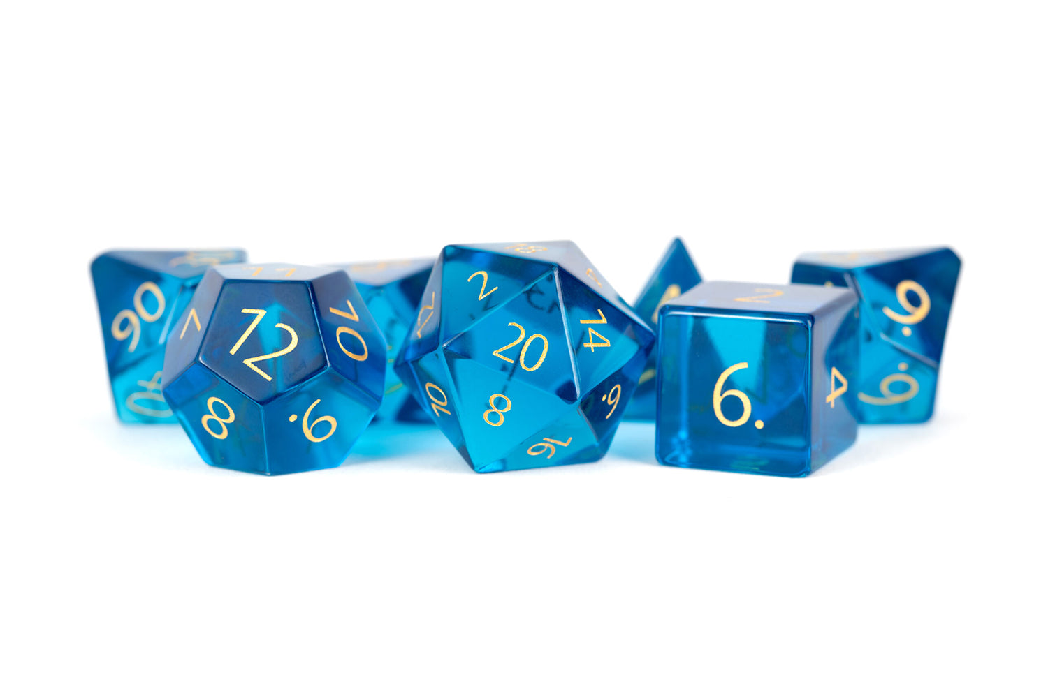 Zircon Glass Birthstone Dice: September- Sapphire