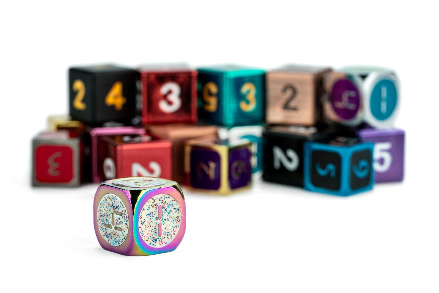 One Pound of Premium Assorted Metal D6's