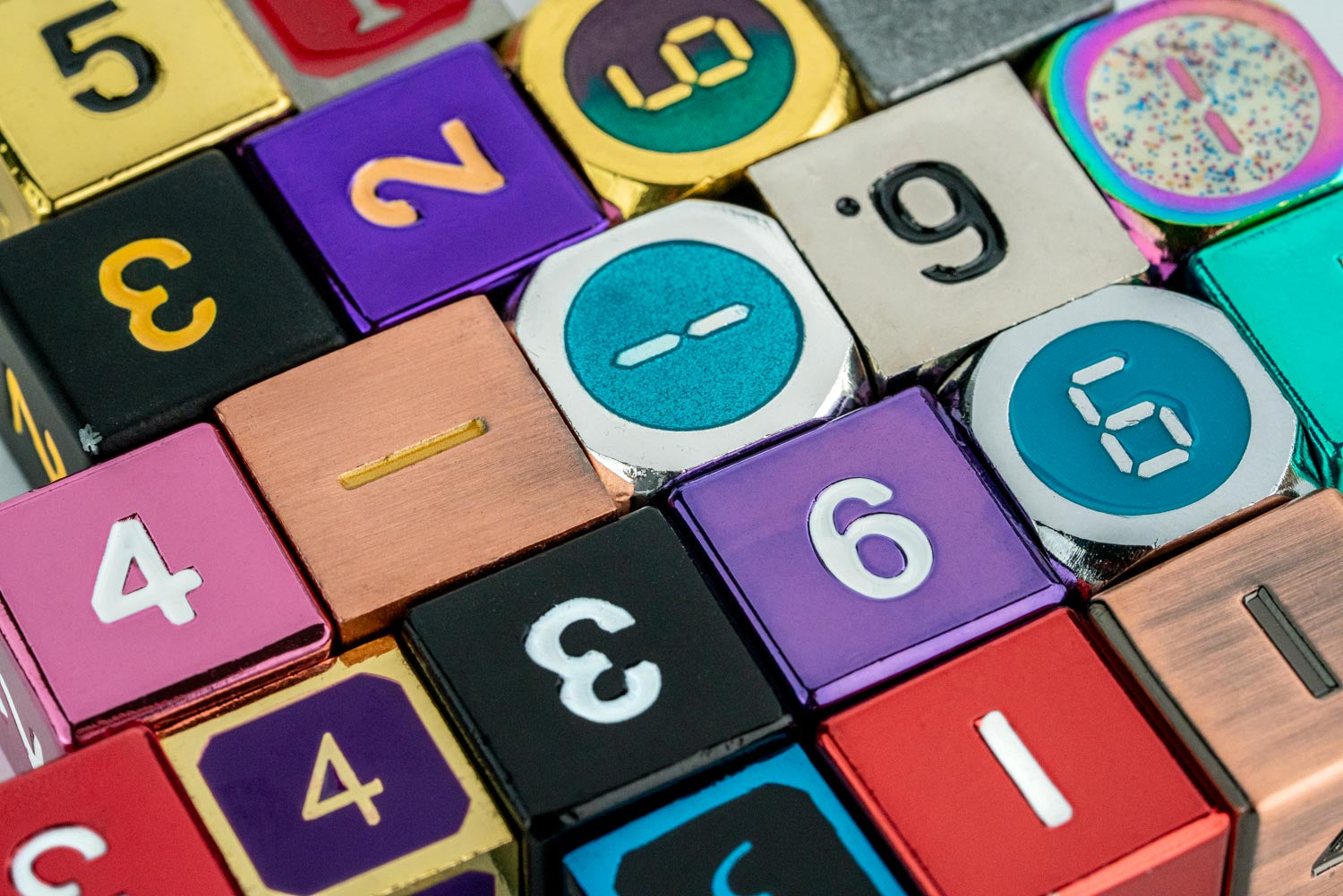 One Pound of Premium Assorted Metal D6's