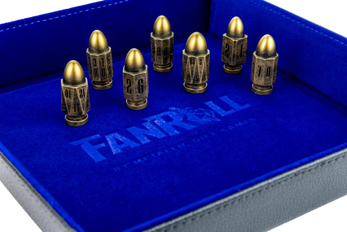 Resin Bullet Poly Dice Set: Gunslinger