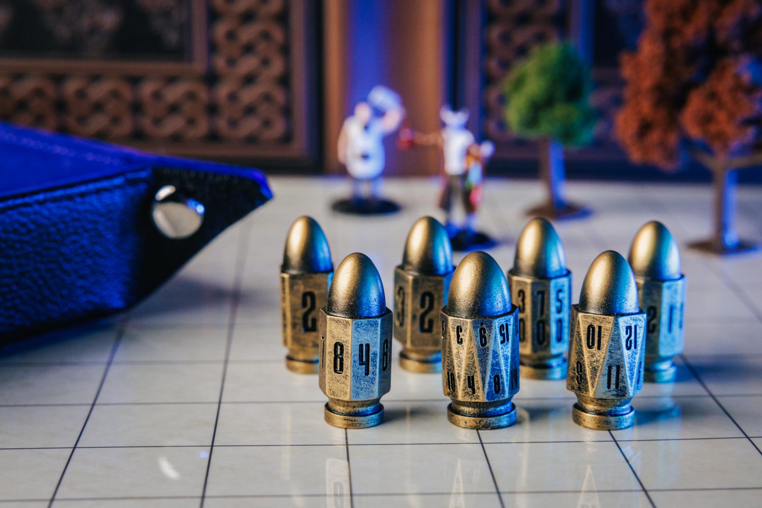 Resin Bullet Poly Dice Set: Gunslinger