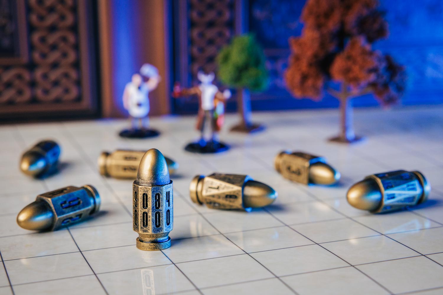 Resin Bullet Poly Dice Set: Gunslinger