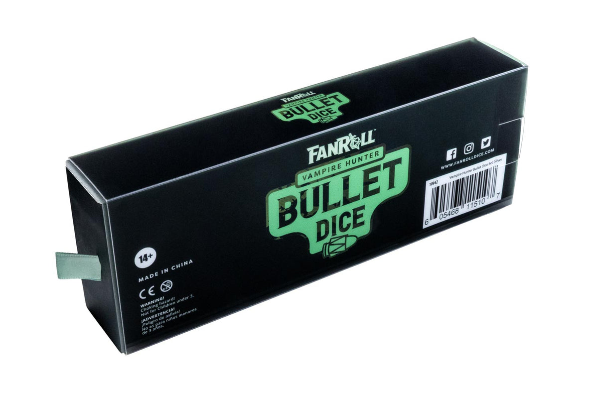 Resin Bullet Poly Dice Set: Vampire Hunter