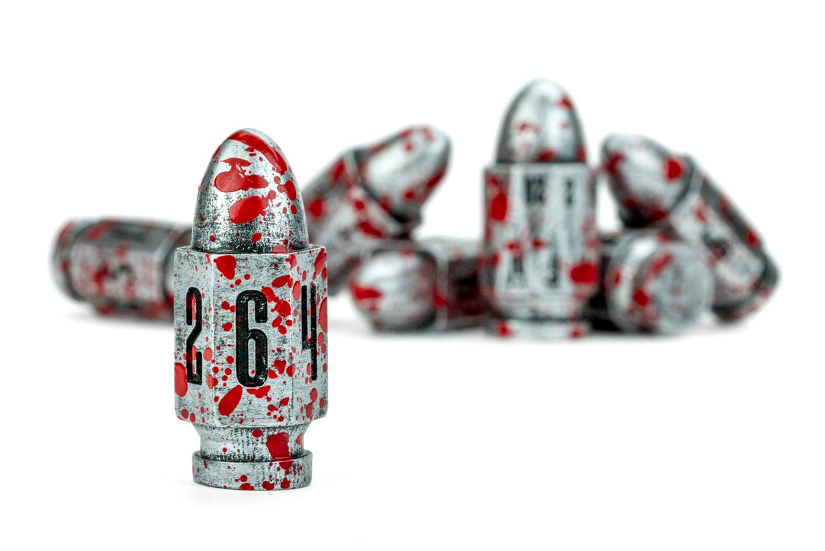 Resin Bullet Poly Dice Set: Vampire Hunter