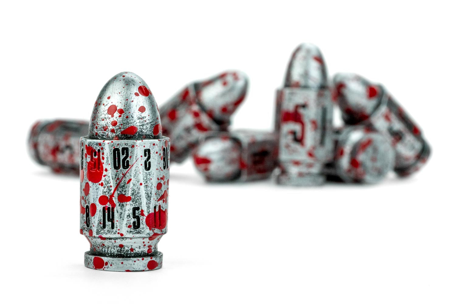 Resin Bullet Poly Dice Set: Vampire Hunter