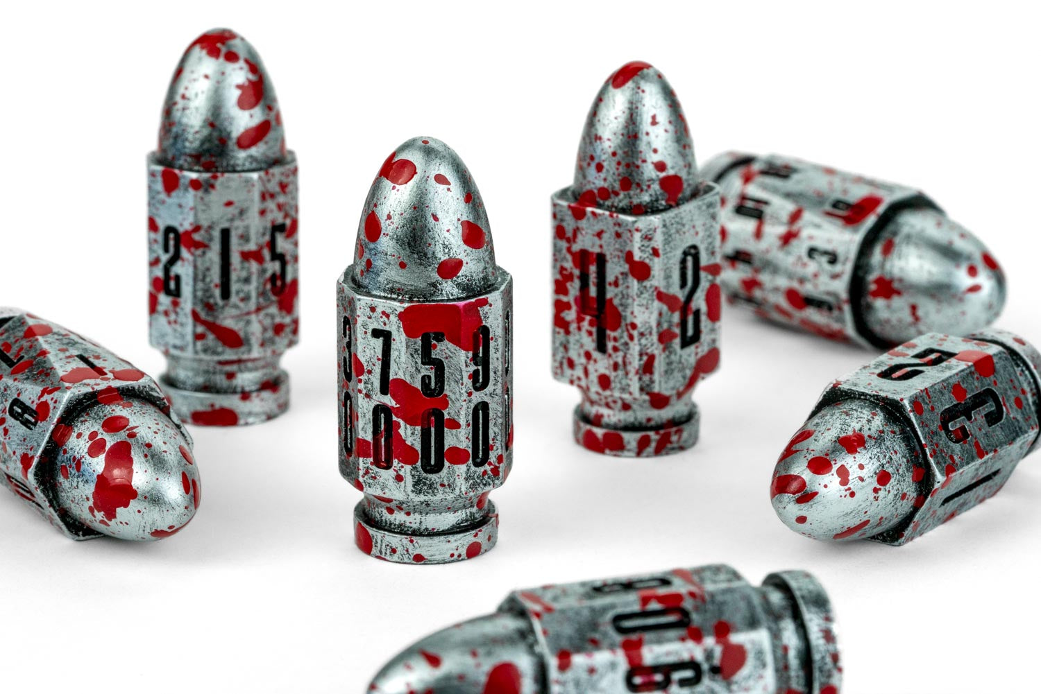 Resin Bullet Poly Dice Set: Vampire Hunter