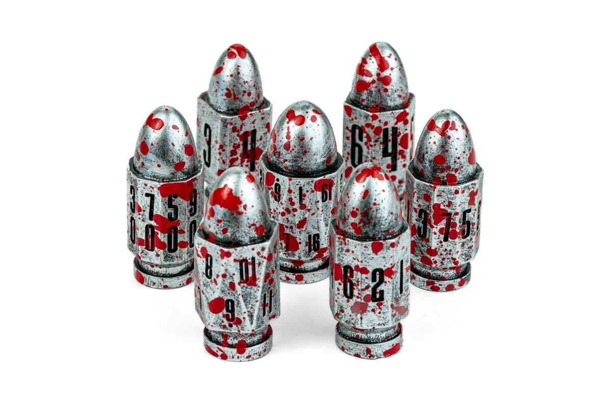 Resin Bullet Poly Dice Set: Vampire Hunter