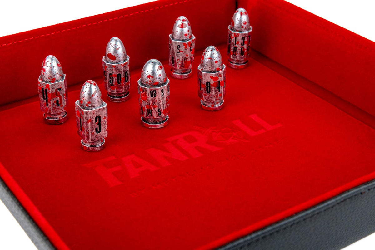 Resin Bullet Poly Dice Set: Vampire Hunter