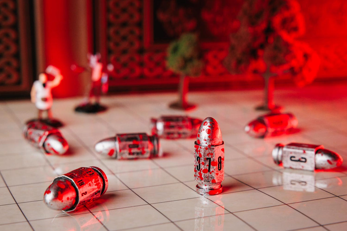 Resin Bullet Poly Dice Set: Vampire Hunter