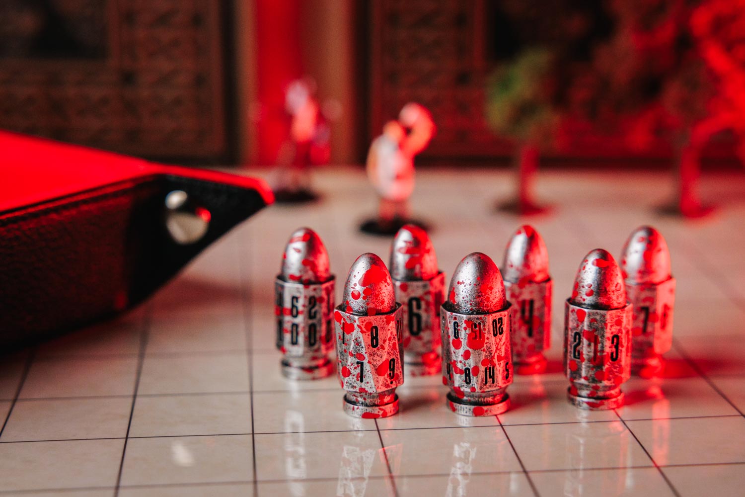 Resin Bullet Poly Dice Set: Vampire Hunter