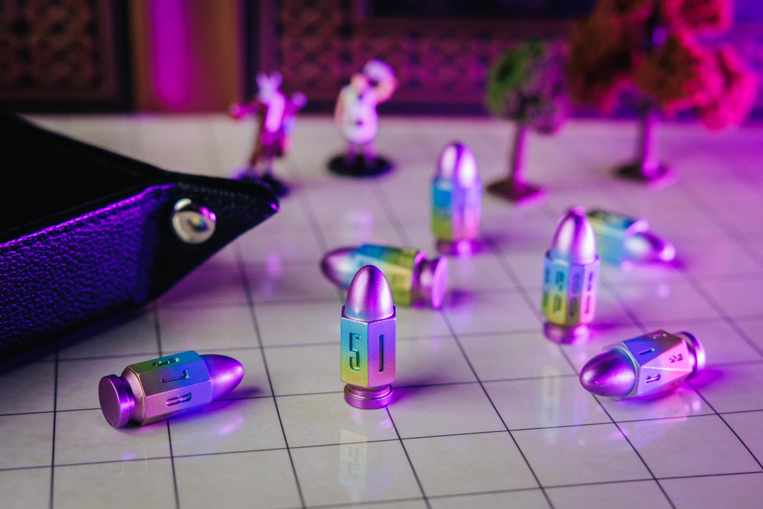 Resin Bullet Poly Dice Set: Artificer