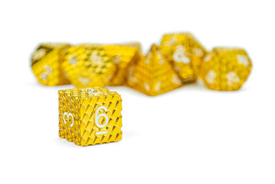 D&D Dragon Scale Metal Dice Set: Gold, image 6