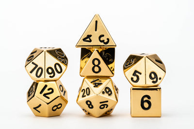 Gold 16mm Polyhedral Dice Set, image 2