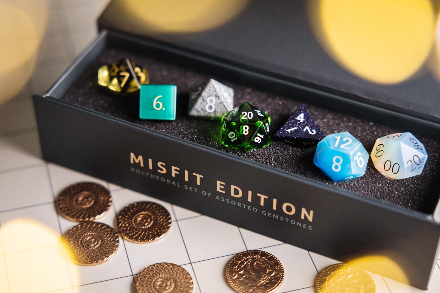 Mystic Mines Misfit Gemstone Dice Set