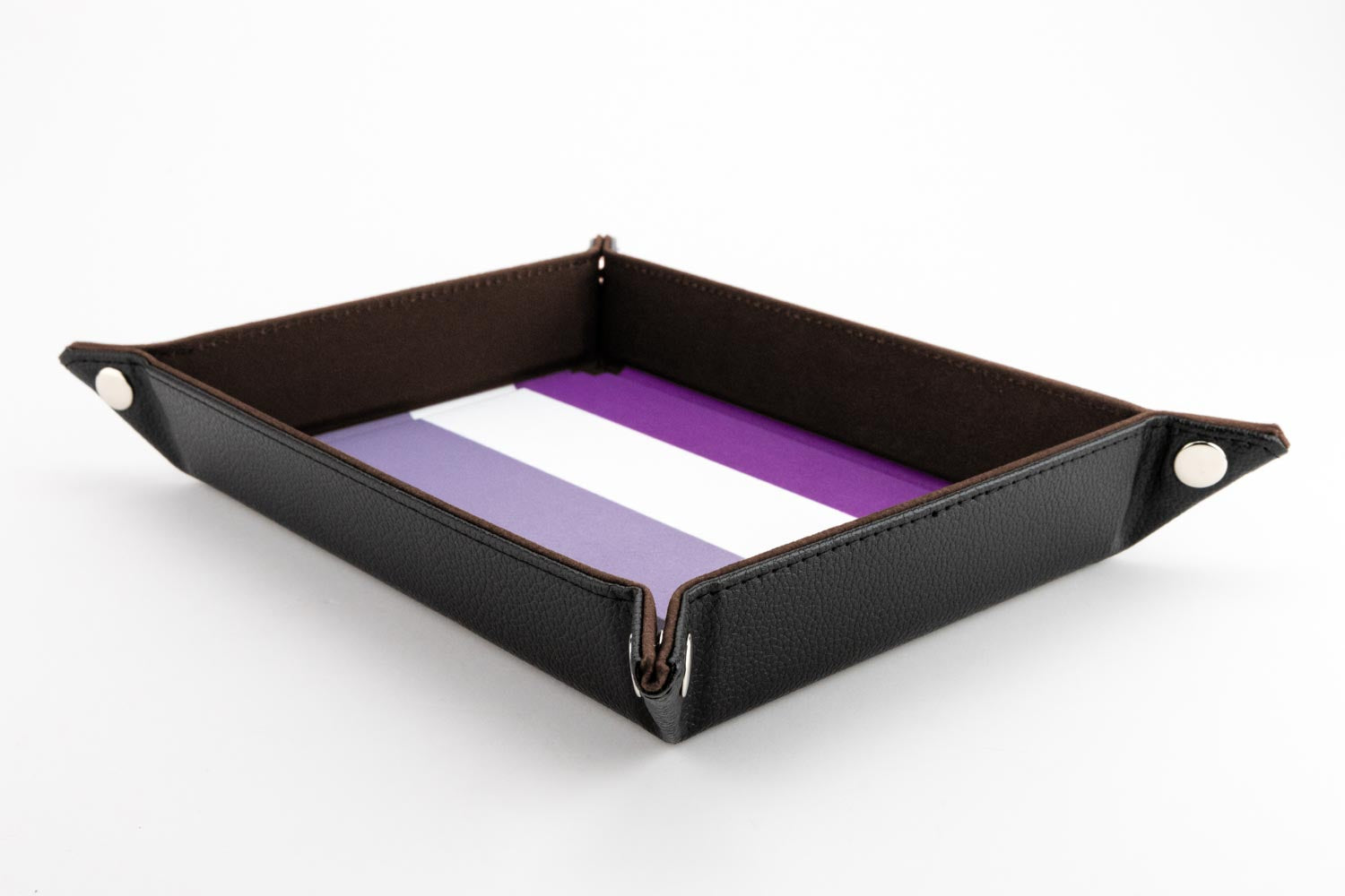 Pride Velvet Dice Tray With Leather Backing