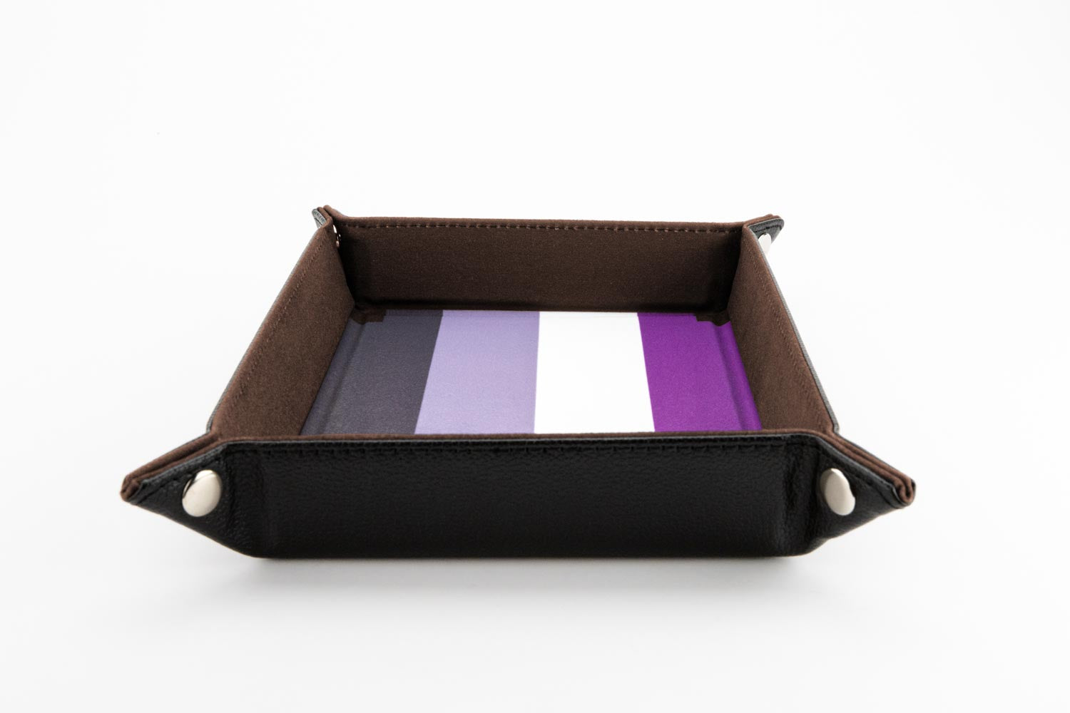 Pride Velvet Dice Tray With Leather Backing