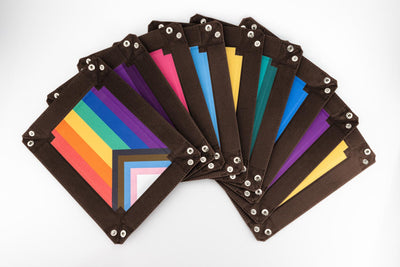 Pride Velvet Dice Tray With Leather Backing, Pride Bundle