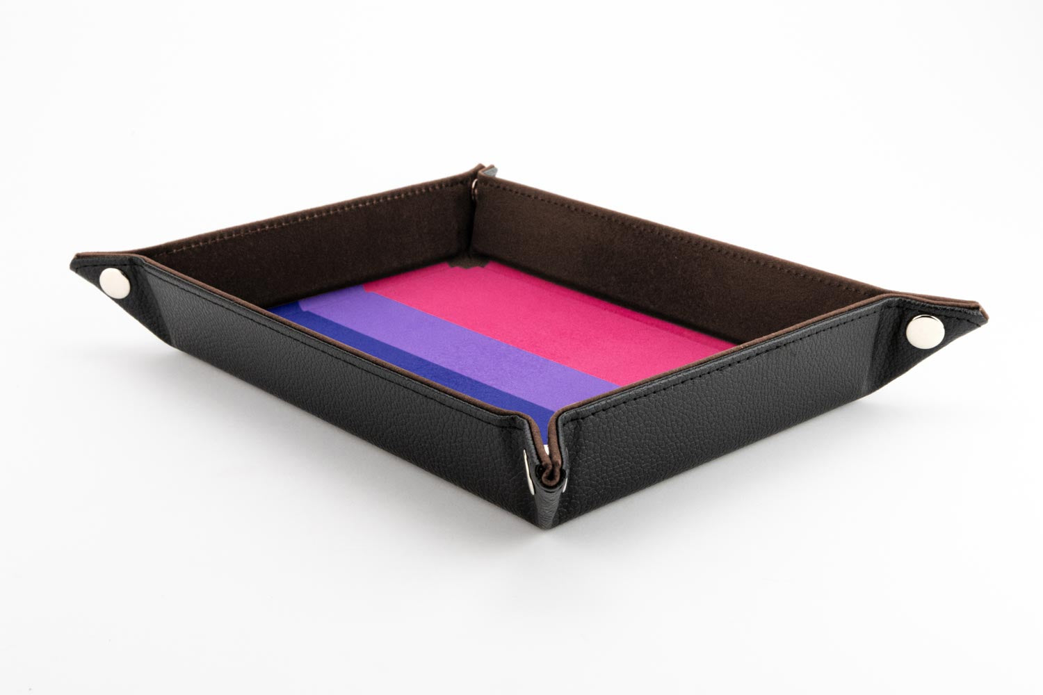 Pride Velvet Dice Tray With Leather Backing