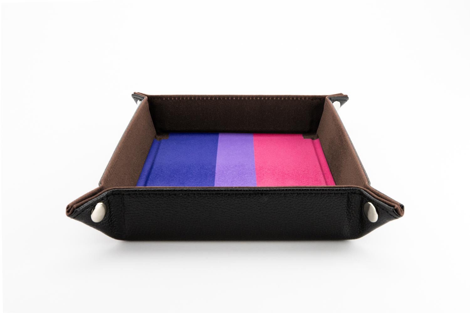 Pride Velvet Dice Tray With Leather Backing