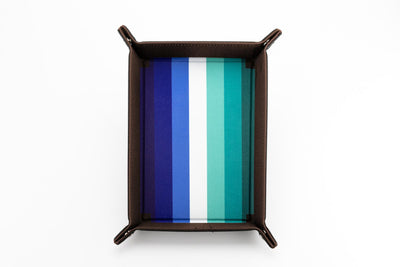 Pride Velvet Dice Tray With Leather Backing, Gay Men